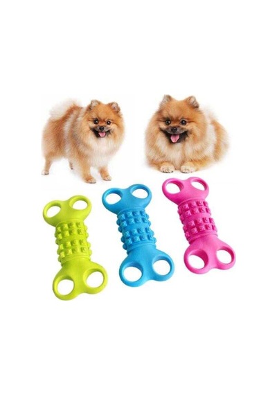 Nunbell 12 CM Yassı Kemik Köpek Oyuncağı Çok Renkli
