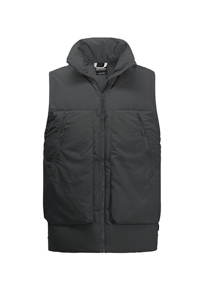 Jack Wolfskin Dellbrueck Vest 550 Dolgu Kaz Tüyü Unisex Outdoor Yelek - Siyah 1207621-6502