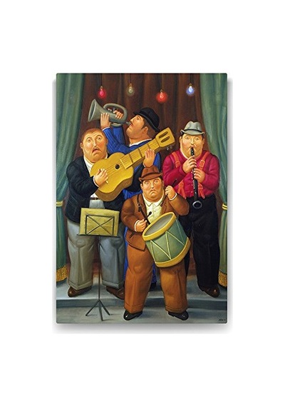 Ayrex Botero - The Orchestra Tablosu - 70x100cm