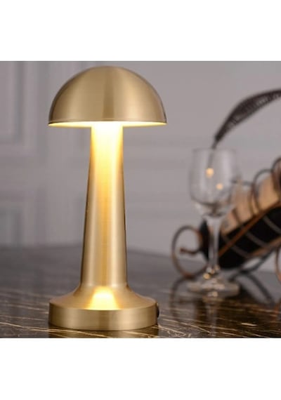 Noas Atina 3 Işık Gold Renkli Masa Lambası Yl86-1230