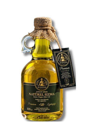 Zeyrazade Soğuk Sıkım Natürel Sızma Zeytinyağı 500 Ml Salata Ve Son Dokunuş Gurme İçin Uygundur.