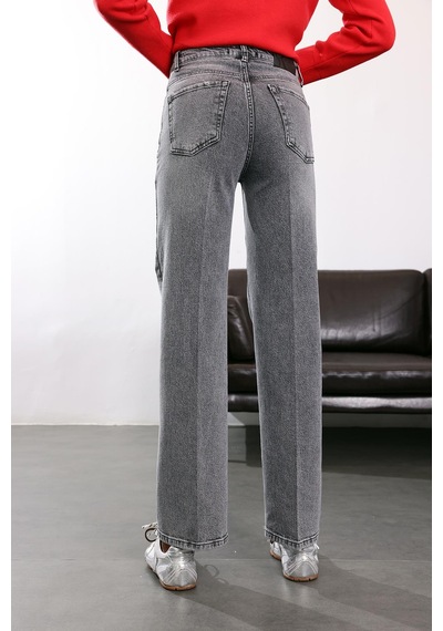 Gri Straight Jean 1005 Gri