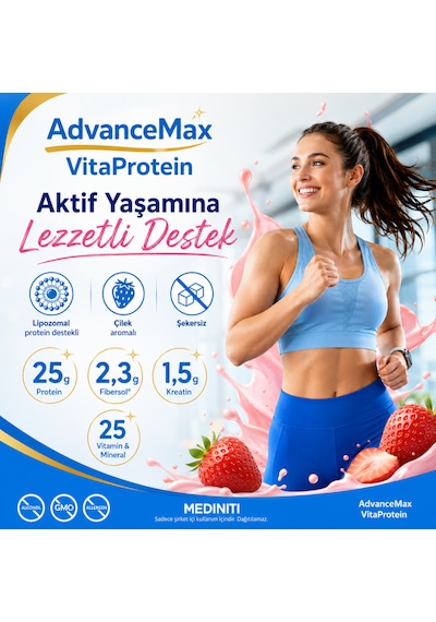 Advancemax Lipozomal VitaProtein 15 Saşe