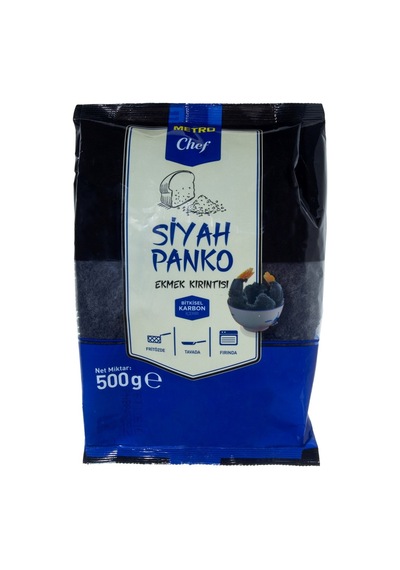 Metro Chef Siyah Panko 500 G - Çıtır Kaplama İçin Özel Galeta Unu 4'li Avantaj Paketi - 4 Adet Tarı