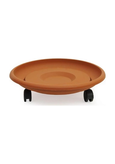 Omnipazar So-tt01 Tekerlekli Saksı Tabağı No 1 Kiremit 108