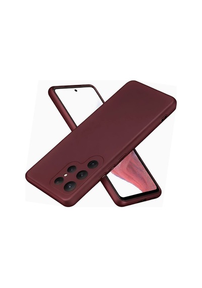 Samsung Galaxy Uyumlu S25 Ultra Kılıf First Silikon - Bordo Evimdeyokyok