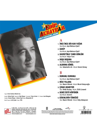 Edip Akbayram - Unutamadıklarım Plak