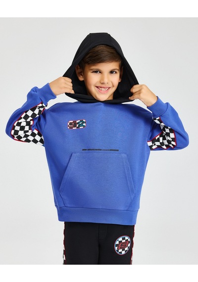 Skechers B Lw Fleece Hoodie Sweatshirt Büyük Erkek Çocuk Mavi Sweatshirt Sk242042-403 Mavi