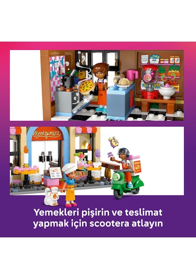 LEGO® Friends Restoran ve Aşçılık Okulu 42655 - 8 Yaş ve Üzeri Çocuklar için Mini Bebek İçeren Yaratıcı Oyuncak Yapım Seti (896 Parça)