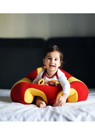 Çıngıraklı Oyuncaklı Kırmızı Sarı Bebe Yatmaz