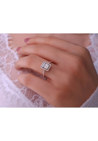 Sirius Pırlanta  Clarissima Stella Baget Pırlanta Yüzük 0804R0403