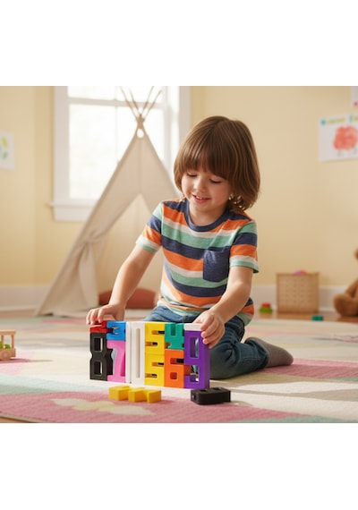 Montessori Sayı Blokları Okul Öncesi Eğitici Matematik Oyuncağı, Stem, Motor Ve Zeka Gelişim