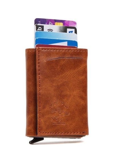 Newish Polo Erkek Mekanizmalı Kartlık Ve Cüzdan New020 Kiremit