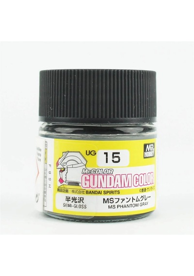 Mr.hobby Ug-15, 10 Ml. Phantom Grey Gundam Color Maket Boyası Standart