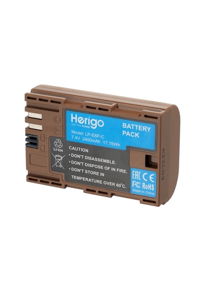 Herigo Lp-e6p-c 2400mah Type-c Şarjlı Batarya Lp-e6 Uyumlu
