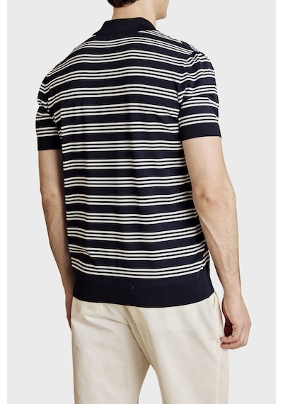 Brooks Brothers Erkek Polo Yaka Kazak Bbss26mkl013388 Lacivert Kırık Beyaz
