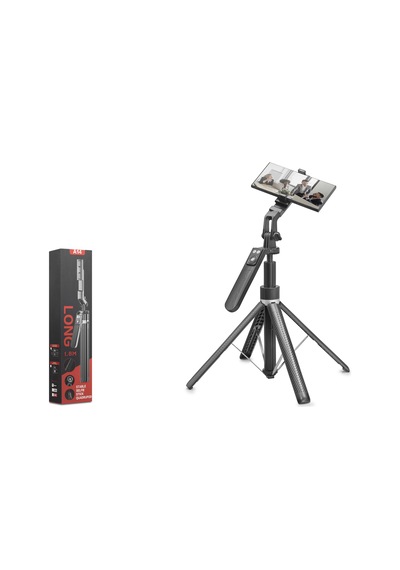 Nodar Nd1034 Telefon Tripodu Ve Selfie Çubuğu Seti Bluetooth Kumandalı 180 Cm - Siyah