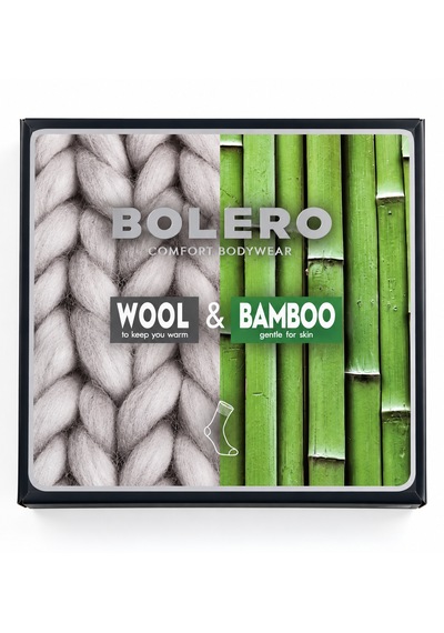 Bolero Erkek Premium Yün Bambu 12'li Çorap Mix Asorti Karışık