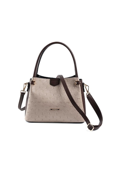 Silver Polo Sp1254 Kadın El Çantası Logolu Nut-kahve