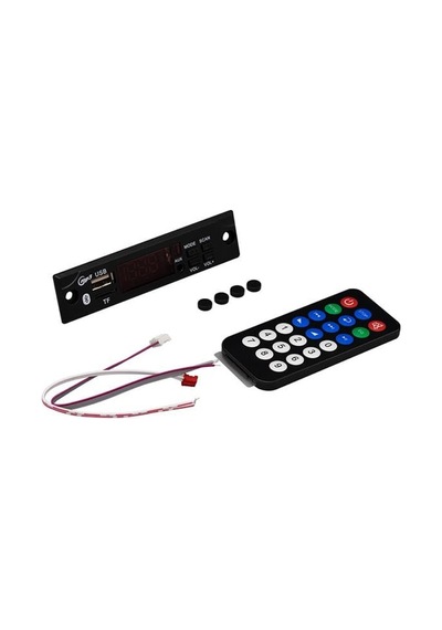 M517 Oto Teyp Dijital Player Board Usb/aux/sd/fm/bluetooth Kumandalı Mikrofonsuz Çevirici 12v-500ma