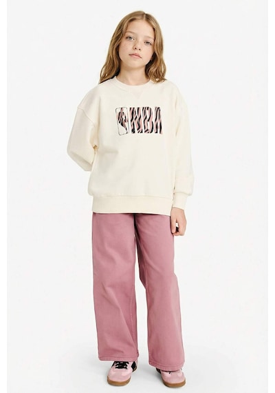 Defacto Kız Çocuk Nba Oversize Geniş Kalıp Bisiklet Yaka Sweatshirt F3419a825auer99 Ekru-er99 Defacto Kız Çocuk Nba Oversize Geniş Kalıp Bisiklet Yaka Sweatshirt F3419a825auer99 Ekru-er99