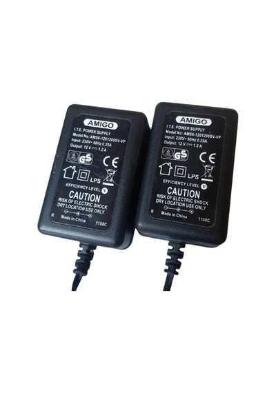 Amigo 12v 1a Modem Ve Arduino Uyumlu Plastik Kasa Priz Tipi Adaptör Ams56-1201200sv-vp