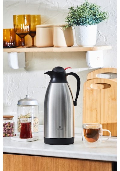 Emsan Clark Termos Inox 2,5 L Gümüş