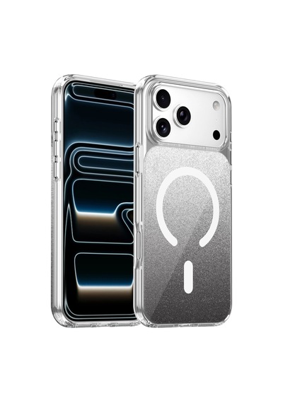 Onegif Apple iPhone Uyumlu 17 Pro Max Sora Simli Magsafe Kapak - Siyah Çr