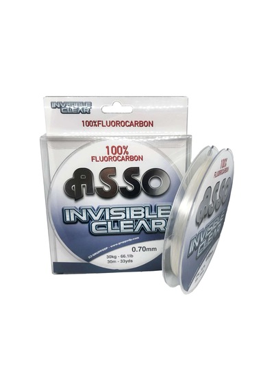 Asso Invisible Clear Paralel %100 Fluoro Carbon Misina 30mt Standart - 0.60 Mm
