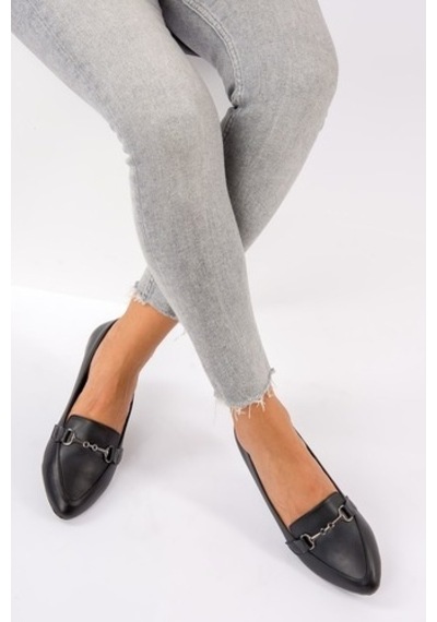 Fox Shoes Siyah Kadın Babet G290010009 Siyah
