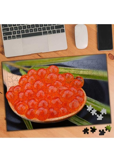 Tabakta Turuncu Havyar 240 Parça Puzzle Yapboz Tablo-100509272