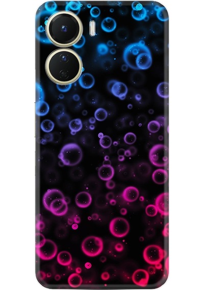 Vivo Y16 Kilif Silikon Desen Color Bubles 1697 566401554