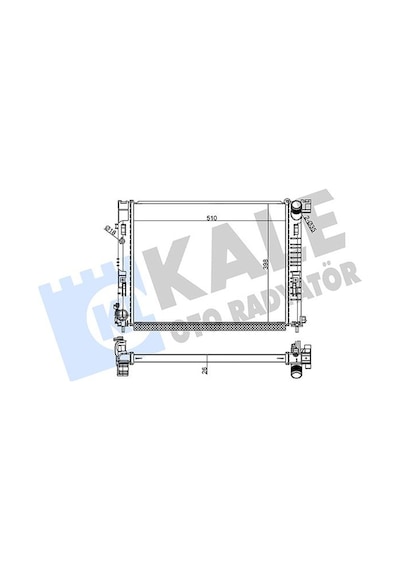 Kale 357285 Motor Su Radyatörü Renault Clıo V 19 1.5 Dci Mt Brazıng 510x398x26 214103473r -