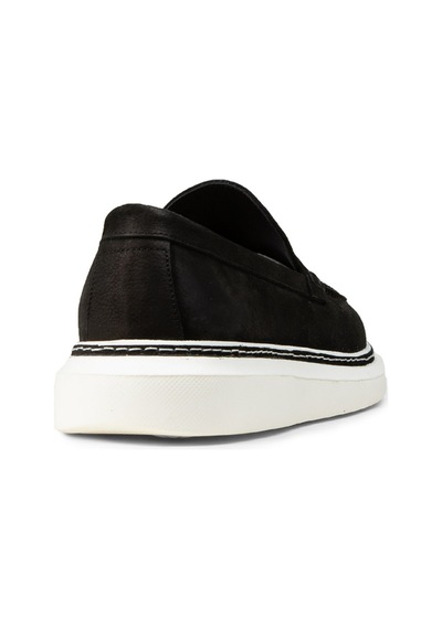 Deery Erkek Hakiki Nubuk Siyah Loafer Ayakkabı - Ek111msyhc01 Siyah