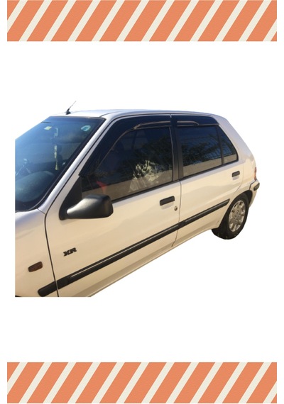 Peugeot 106 Tüm Modellerine Özel 4'lü Mügen Tip Cam Rüzgarlığı