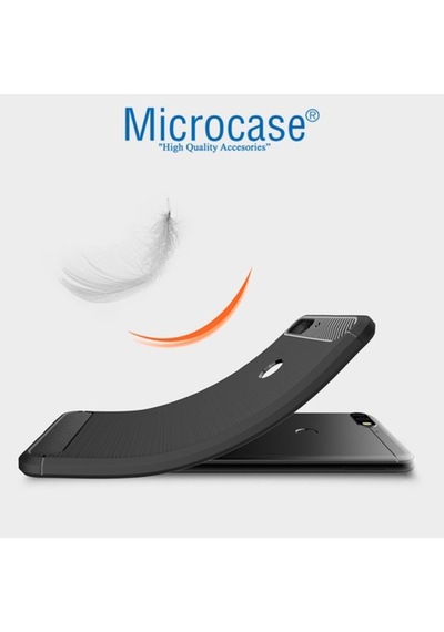Huawei Y7 2018 London Brushed Carbonfiber Silikon Tpu Kilif+Cam 272058779 - Seçenek / Cam Koruma-Cam Istemiyorum