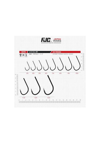 Fjc 4878 Soi Ringed Black Nickel İğne No:7/0 5 Adet