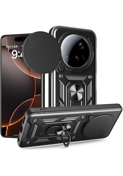Xiaomi Mi 15 Ultra Kılıf Kamera Korumalı Sürgülü Military Tank