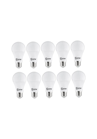 Zmr 9w 6500k Beyaz Işık Led Ampul E27 10 Adet