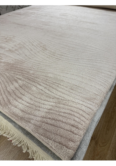 Hoom Rugs Sina Sante Soft Pink %100 Doğal Yün & Viskon El Dokuma Modern Halı Pembe