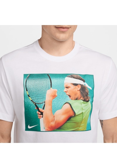 Nike Nikecourt Rafa Erkek Beyaz Tenis Tişörtü Hj3848-100