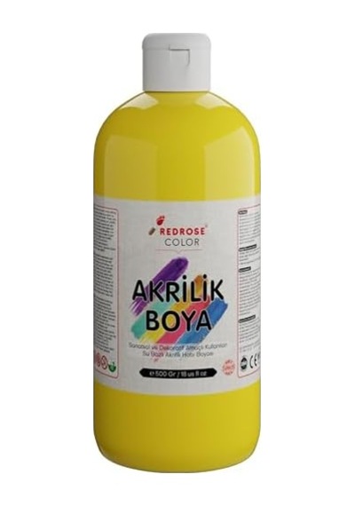 Sarı Akrilik Boya 500 Gr 0000 Clear