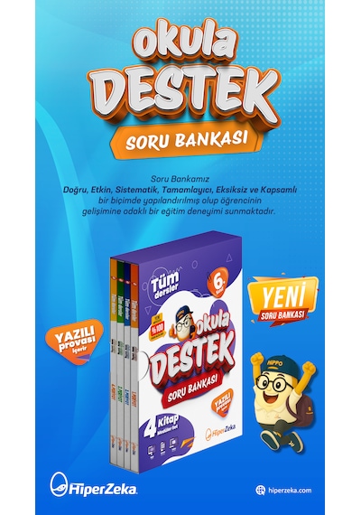 2027 6. Sınıf Tüm Dersler Okula Destek Soru Bankası 4 Kitap Modüler Set