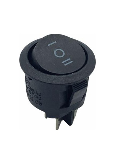 Tuşlu Anahtar Yuvarlak 22 Mm 6 Fiş On-off-on
