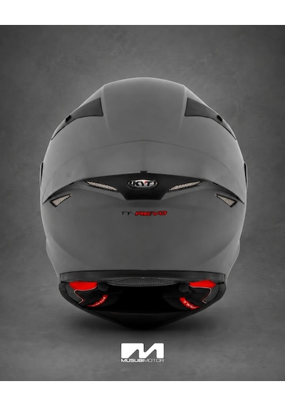 Kyt Tt-revo Kask Plaın Matt Grl Grey Gri