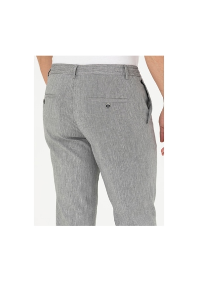 Pierre Cardin Gri Ex. Slim Fit Keten Karışımlı Kumaş Pantolon 50284934-vr024 Gri - Vr024