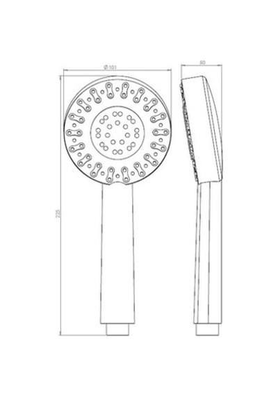 El Duş Başlığı Ve Pvc Hortum İle Modern Banyo 6998