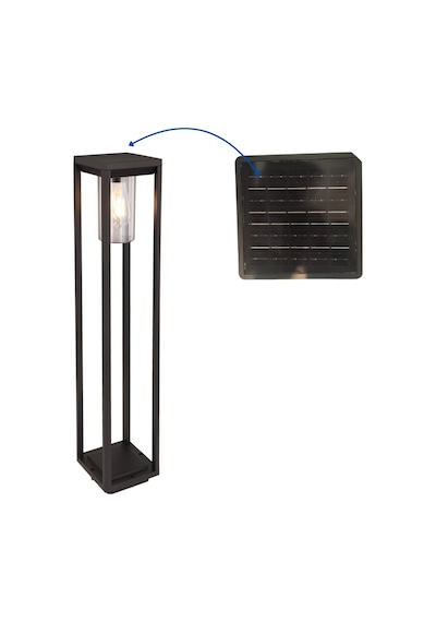 Forlife 60 Watt Rustik Tasarımlı Solar Alüminyum Bollard Aydınlatma Armatürü Fl-3305