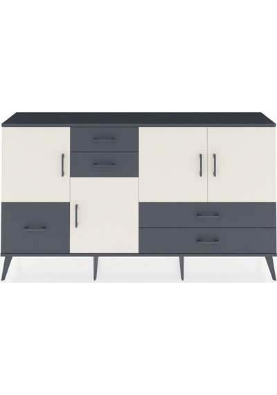 Arges Konsol 4 Raflı 5 Çekmeceli 4 Kapaklı 176x30x99 Antrasit-aytaşı/antrasit Aytası/antrasıt - Antrasıt Arges Konsol 4 Raflı 5 Çekmeceli 4 Kapaklı 176x30x99 Antrasit-aytaşı/antrasit Aytası/antrasıt - Antrasıt