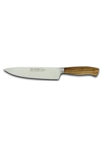 Sürbisa 61330 Zeytin Saplı Dövme Şef Bıçağı Çelik:21cm Toplam:35cm